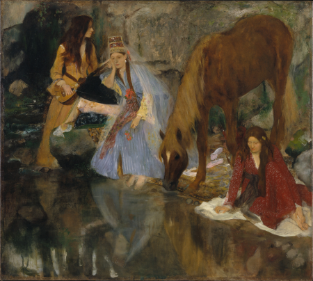 Portrait of Mlle Fiocre in the Ballet "La Source" (Portrait de Mlle...E[ugénie] F[iocre]: à propos du ballet "La Source"), Edgar Degas