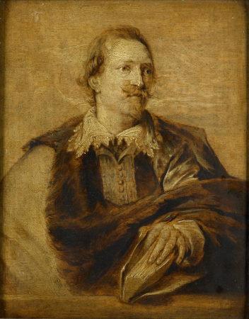 Portrait of Jan Caspar Gevaerts (1593-1666), jurist, historian, philosopher and poet, Anthony van Dyck, between 1630 and 1660