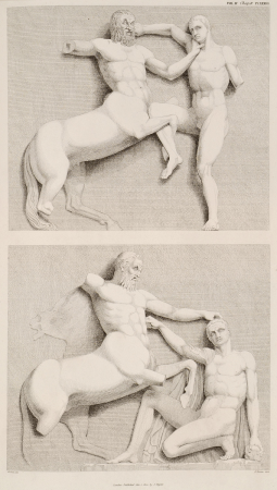 Metopes from the south side of the Parthenon- Centauromachy (3) - Stuart James & Revett Nicholas - 1816, 1794
