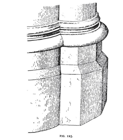 Fig 125 -Perspective of Base of West Pier, Nave of Paris, Charles Herbert Moore