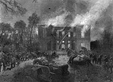 Incendie du château de Tervueren le 2 mars 1879, Daniel Vierge