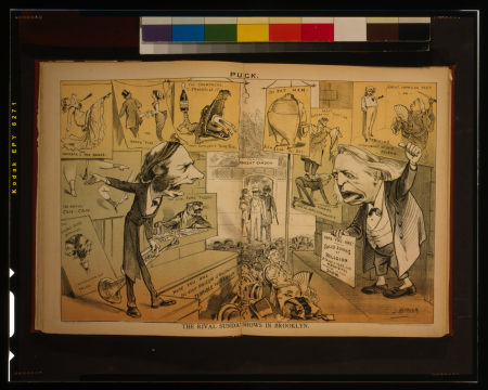 The rival Sunday shows in Brooklyn LCCN98502290, 1878