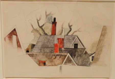 Red Chimneys, Charles Demuth, 1918 - Phillips Collection - DSC04965, Charles Demuth