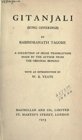 Gitanjali 11 title page