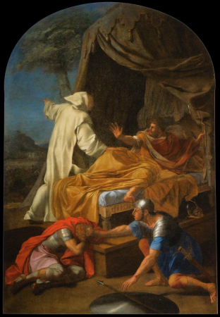 St Bruno Appearing to Comte Roger, Eustache Le Sueur, between 1645 and 1648