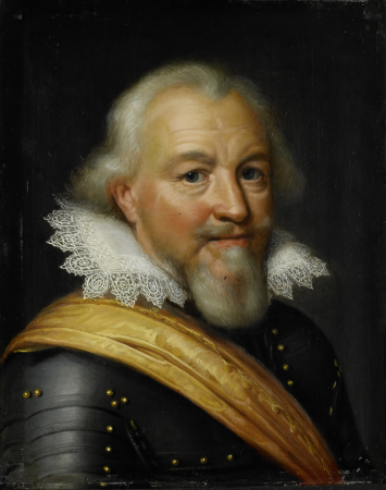 Portrait of Jan the Middle (1561-1623), Count of Nassau-Siegen, Jan van Ravesteyn, between 1610 and 1620
