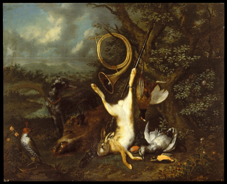 Still Life with Dead Game, Johan Baptist Govaerts, between 1720 and 1729