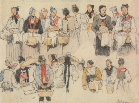 Study of Figures at Ulm, Samuel Prout