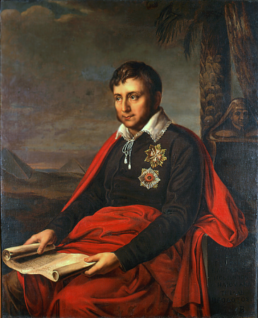 Jan Potocki with the Pyramides, Alexander Varnek, after 1810