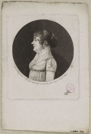 Portrait d'une femme, fin XVIIIème siècledébut XIXème siècle, G.20815-573, between 1799 and 1815