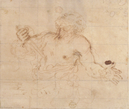 Man Stabbing Himself, Guercino, between 1591 and 1666