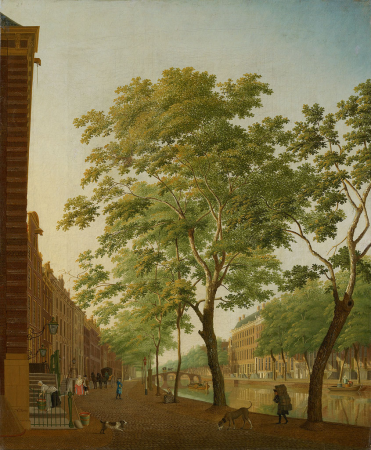 Keizersgracht between Molenpad and Runstraat-Keizersgracht between Molenpad and Runstraat, showing the house of Thomas Hope Hendrik Keun, between 1765 and 1785