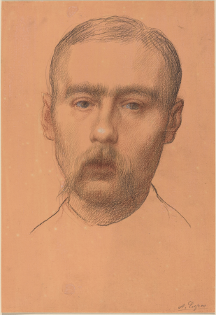Head of a Man (Possible Portrait of Professor E.D. Adams), Alphonse Legros