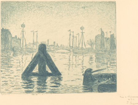 Harbor in Holland - Flushing (The beacon - In Holland, Flushing), Paul Signac, circa 1894