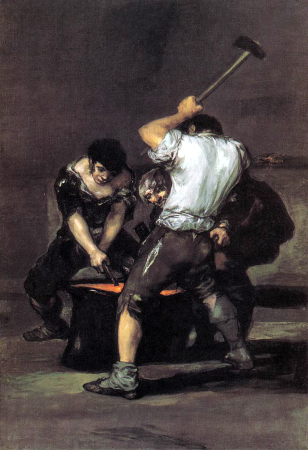 The Forge, Francisco Goya, between 1812 and 1816