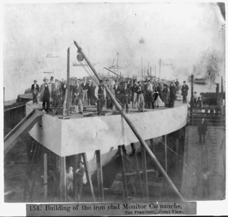 Building of the iron clad Monitor CAMANCHE, San Francisco, Front View LCCN2002723471, 1866