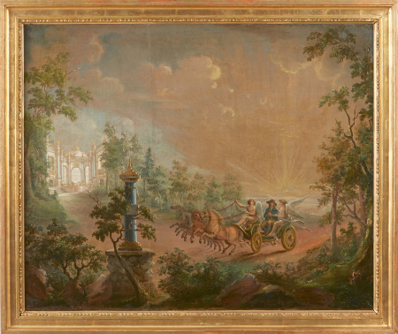 Anders Hultgren (1763-1838), Änglar i fyrspann på väg mot pärleporten, Anders Hultgren, between 1763 and 1838