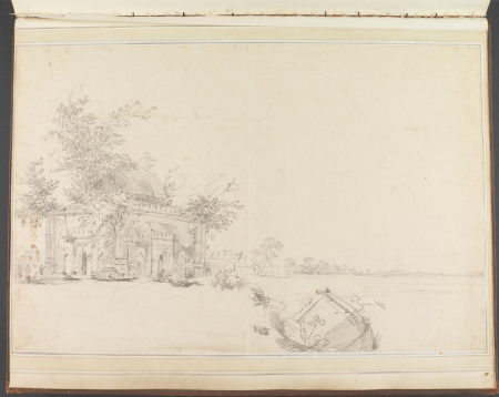 View of a Mausoleum at Rajmahal, William Hodges, circa 1781