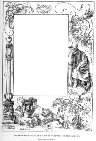 Albert Dürer, Dessins p.221 Encadrement Page Frame 2, Albrecht Dürer, 1 January 1882