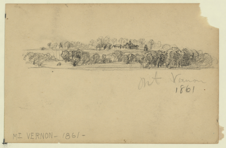 Mt. Vernon, 1861 LCCN2004660066, Alfred Waud