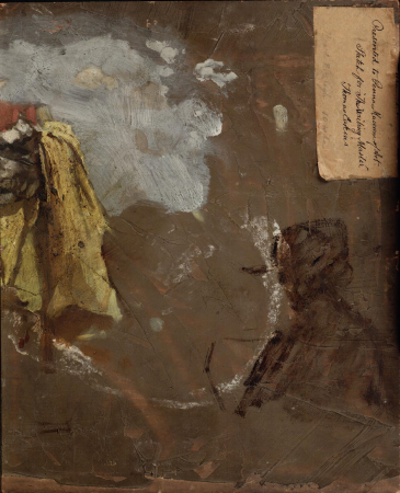 Sketch of a Man and Study of Drapery, Thomas Eakins, circa 1882
