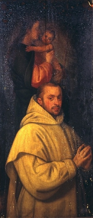 Mary with the Child and a Carthusian monk as donor, Hans von Aachen