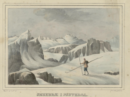Sneebræ i Justedal., Peter Frederik Wergmann, before 1833-1836
