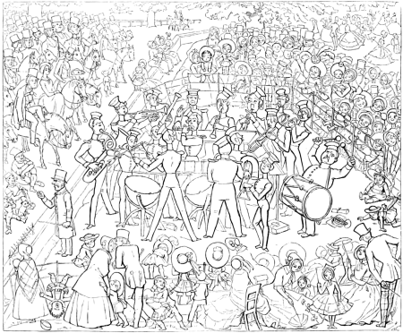 Manners and customs of ye Englyshe - No 14, Richard Doyle, 1849