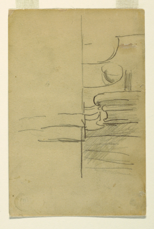 Drawing, Sketch of the Details of a Ship's Railing, probably 1895, Winslow Homer, probably 1895