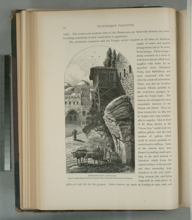 Robinson's Arch, Jerusalem, part of a bridge which crossed the Tyropœon Valley, named after its discoverer, Dr. Robinson, 1881