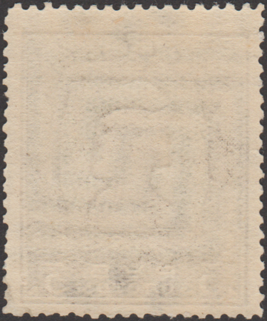 The Soviet Union 1925 CPA 169AI type II stamp back (1st standard issue of Soviet Union. 5th issue. Red Army man) 600dpi, December 1925