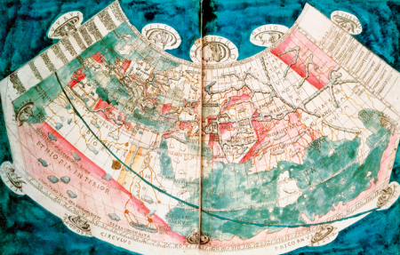 A map of the world based on a description by Claudius Ptolemaeus of Alexandria, 1477Reprinted: 2005