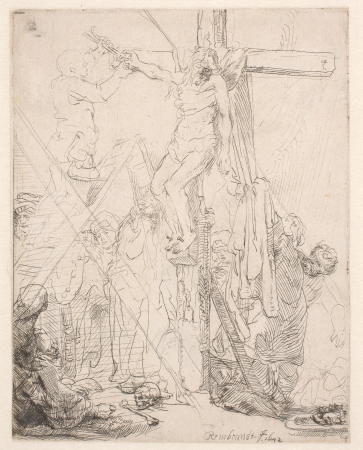 The taking down of the cross. Sketch, Rembrandt, 1642