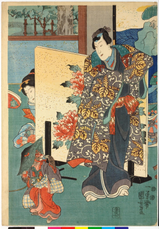 Triptych print, Utagawa Kuniyoshi
