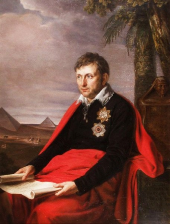 Jan Potocki with the Pyramides, Alexander Varnek, 1810