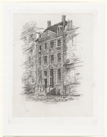 Rembrandthuis, versie B, RP-P-1959-426, Jozef Israëls, between 1837 and 1880