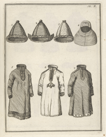 Hats, Cap, Tunic and Gáktis, Odvardt Helmoldt von Lode, 1750s