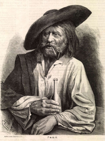 Janó. Koller tanár fényképe után. Mo. és a Nagyvilág, 1876, Zsigmond Pollák