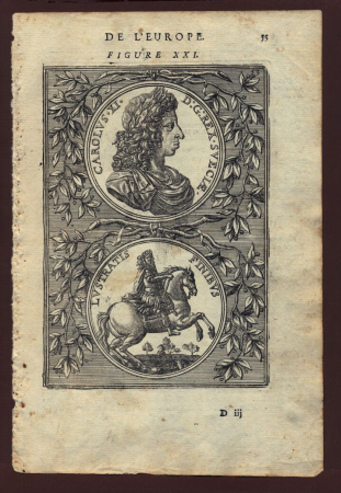 View of King Charles XI of Sweden, Alain Manesson Mallet, between 1683 and 1719