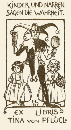 Maximilian Liebenwein - Ex Libris Pflügl 1906, Maximilian Liebenwein