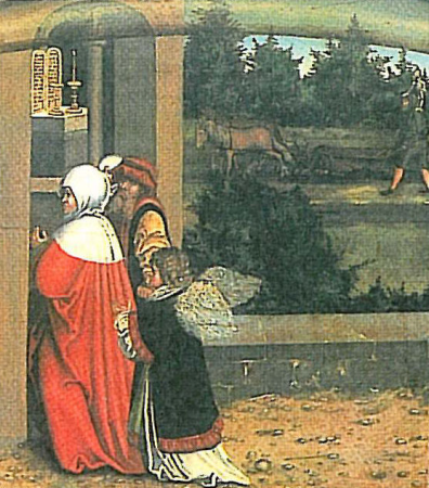 The Ten Commandments third Commandment detail, Lucas Cranach the Elder