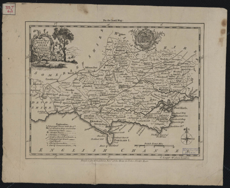 An accurate Map of Dorset shire: drawn from the best maps charts etc. & regulated by astron[omy] observ[atio]ns / by T. Kitchin, Thomas Kitchin