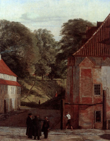 A View of the Square in the Kastel Looking Towards the Ramparts, Christen Købke, circa 1830