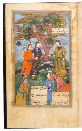Vahshi Baqfi, Farhad wa Shirin, copied by Muhammad Hakim al-Husayni, paintings attributed to Muhammad Qasim, Persia, Mashhad, Safavid, dated 1636-37 (2), 1636-1637