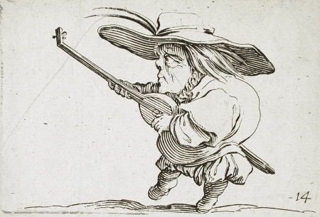 The Lute Player, Jacques Callot, circa 1616