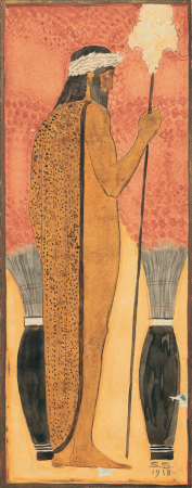 Sascha Schneider Ägyptischer Tempelwächter 1918, Sascha Schneider