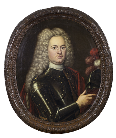 Portrait of Willem Alberda (1672-1716), echtgenoot van Lea Aldringa, Hermannus Collenius, between 1700 and 1705