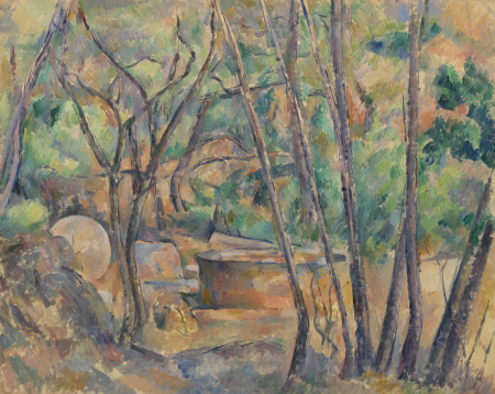 Millstone and Cistern under Trees (La Meule et citerne en sous-bois), Paul Cézanne, 1892