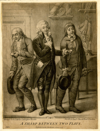 A Sharp between two Flats, Robert Dighton, 1792