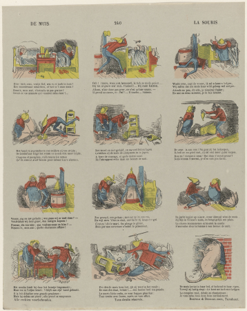 De muis La souris (titel op object), RP-P-OB-202.122, Wilhelm Busch, between 1833 and 1911